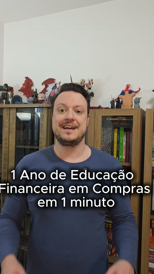 Um ano de educação financeira resumido em um minuto, com foco no que realmente importa:…